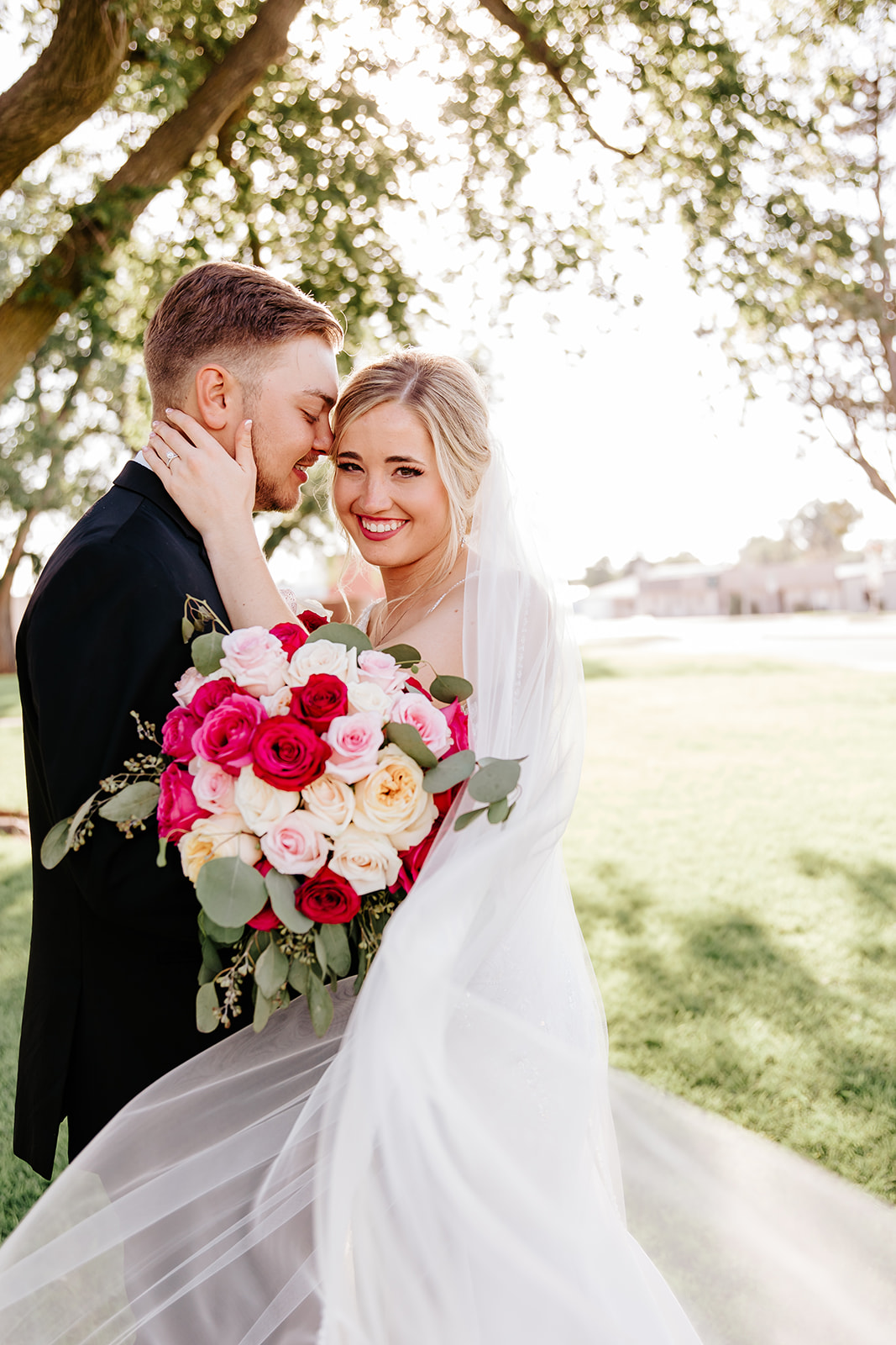 Oklahoma Wedding Photo of couple, garden wedding photography, garden wedding photo in Oklahoma City