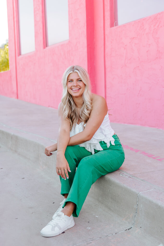 bright and cheery senior session