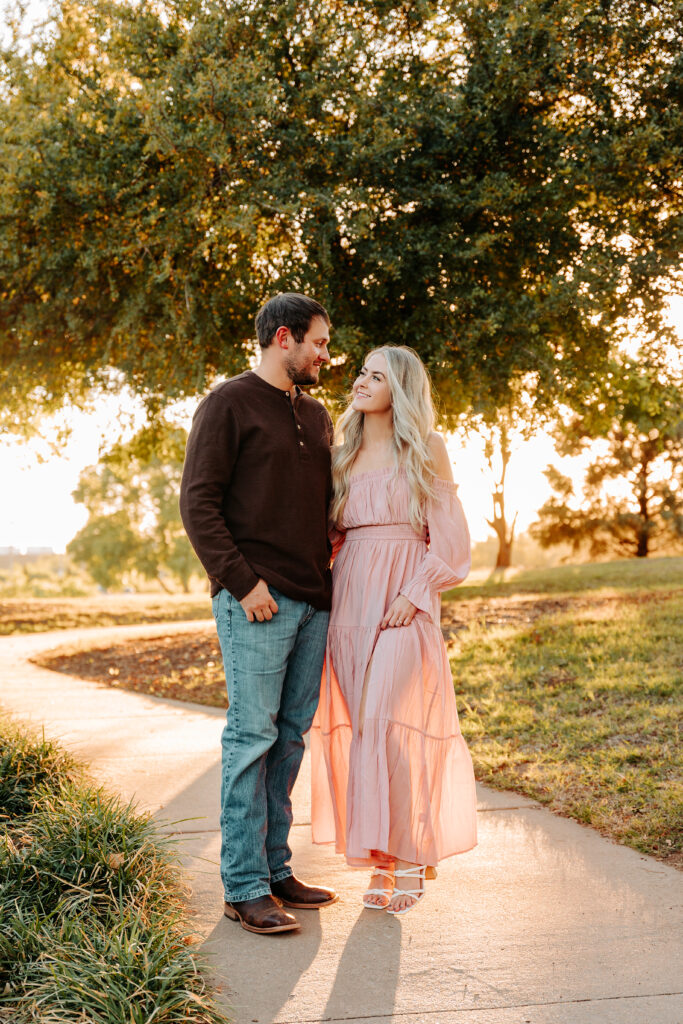 engagement session in Bricktown 