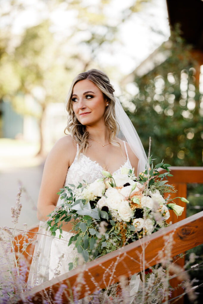 Beautiful country wedding bride