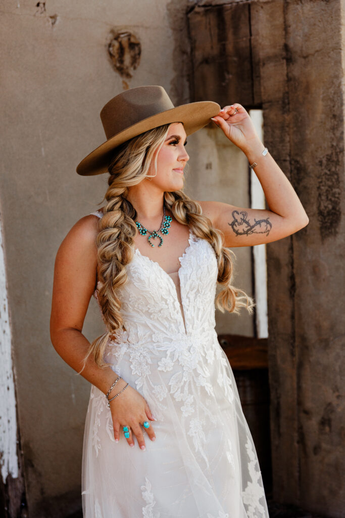 western style bride