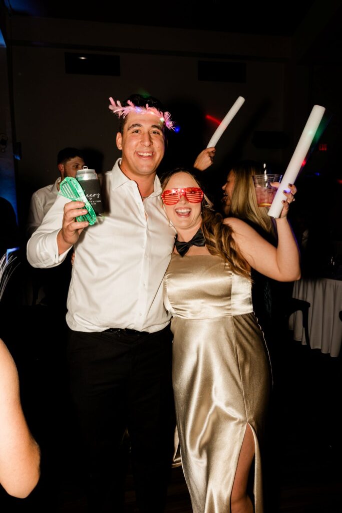 Oklahoma City Wedding Photographer Couple Posing at Reception