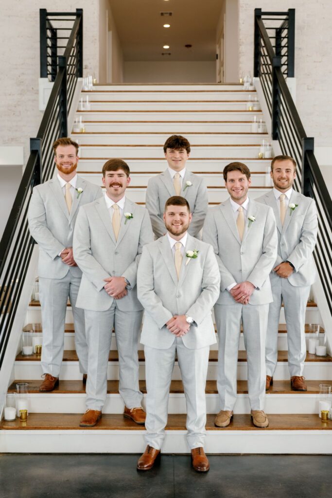 Oklahoma City Wedding | Groomsmen posing 