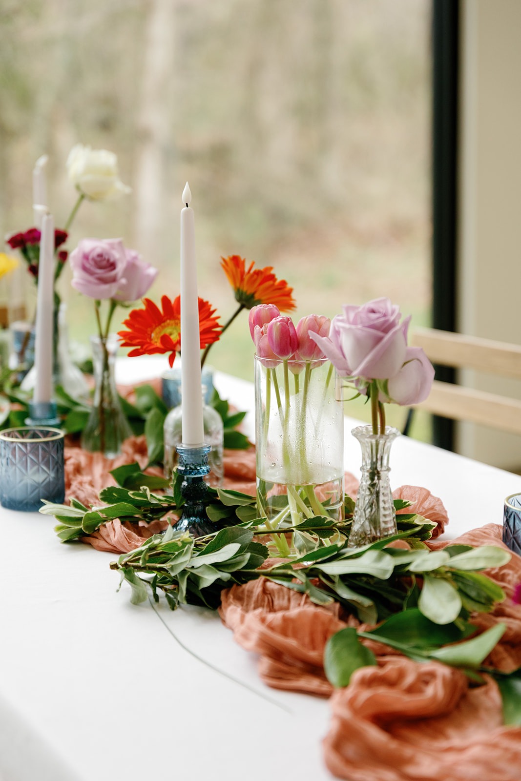 blooming stems of Oklahoma City Wedding Florists flower arrangements