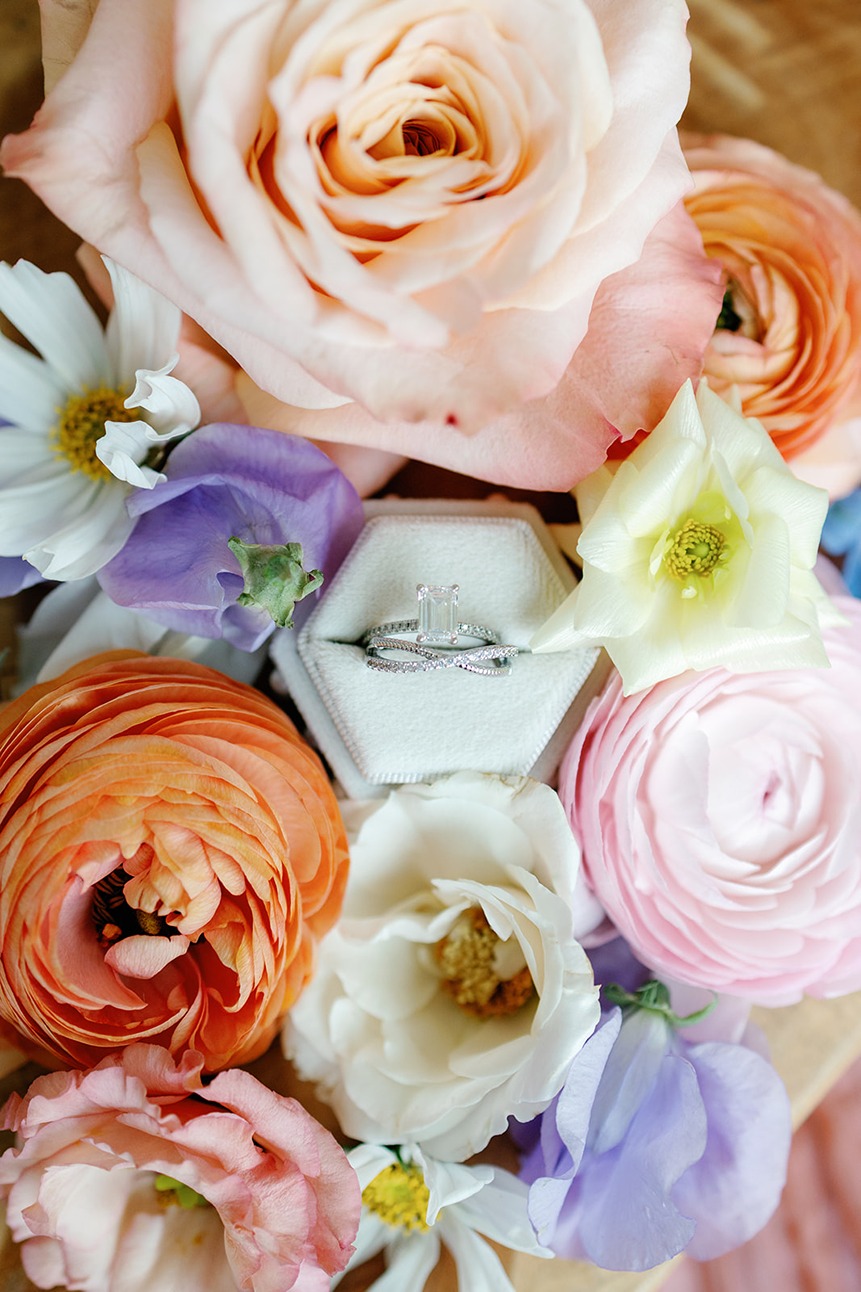 blooming stems of Oklahoma City Wedding Florists flower arrangements