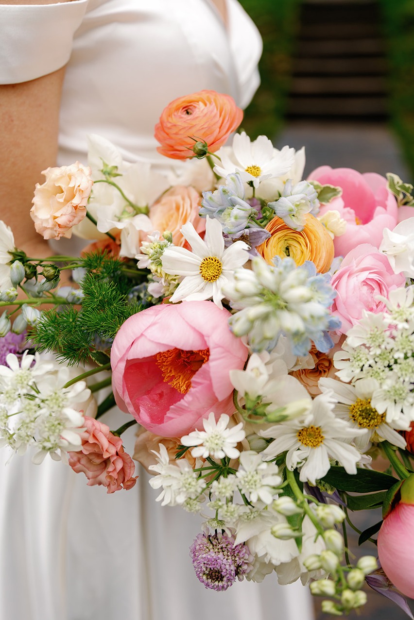 blooming stems of Oklahoma City Wedding Florists flower arrangements