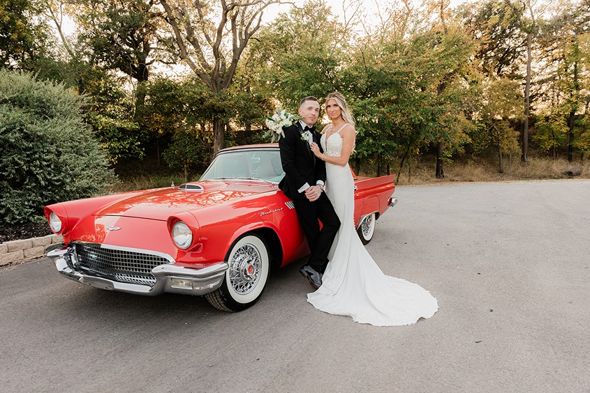 a bride and groom at their wedding planned by one of the best wedding planners in okc