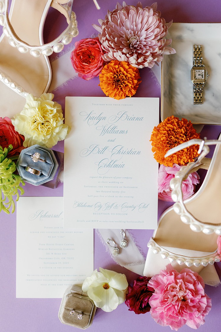 the details of a wedding planned by embellished weddings an oklahoma wedding planner