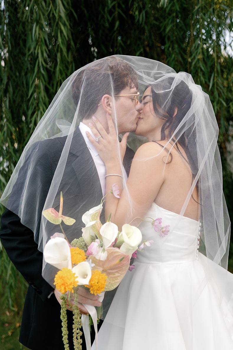 the bride and groom of a wedding planned by embellished weddings an oklahoma wedding planner